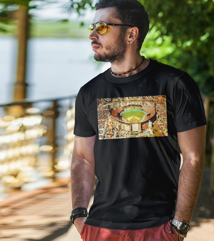 Baltimore Orioles Memorial Stadium Aerial View T-Shirt