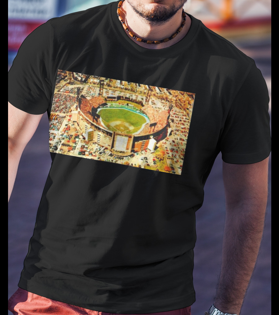 Baltimore Orioles Memorial Stadium Aerial View T-Shirt