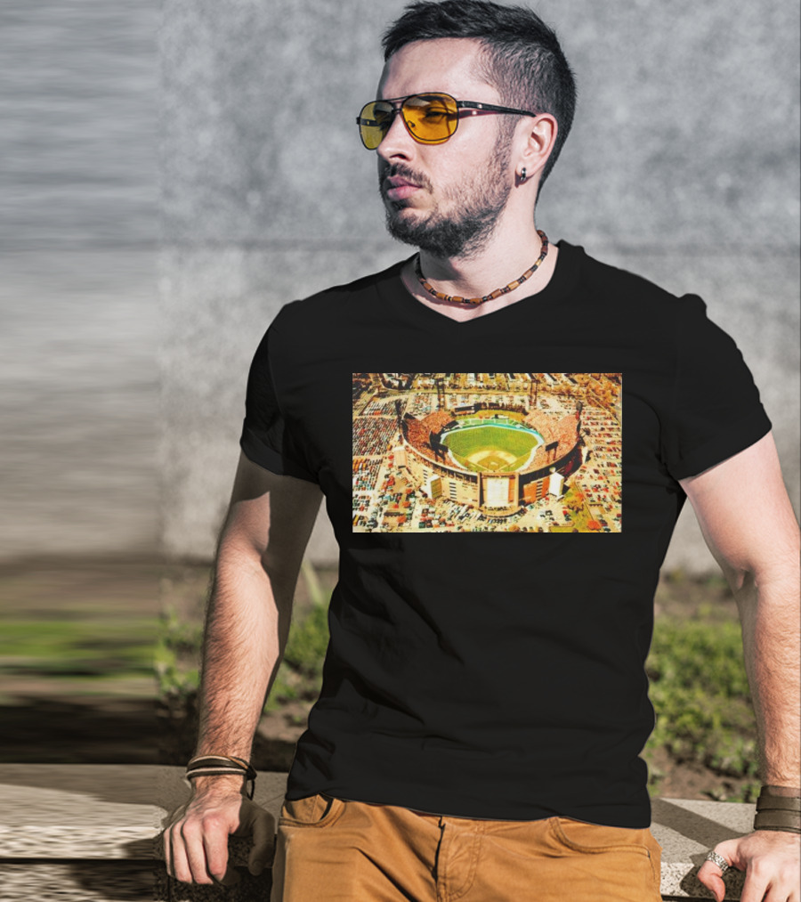 Baltimore Orioles Memorial Stadium Aerial View T-Shirt
