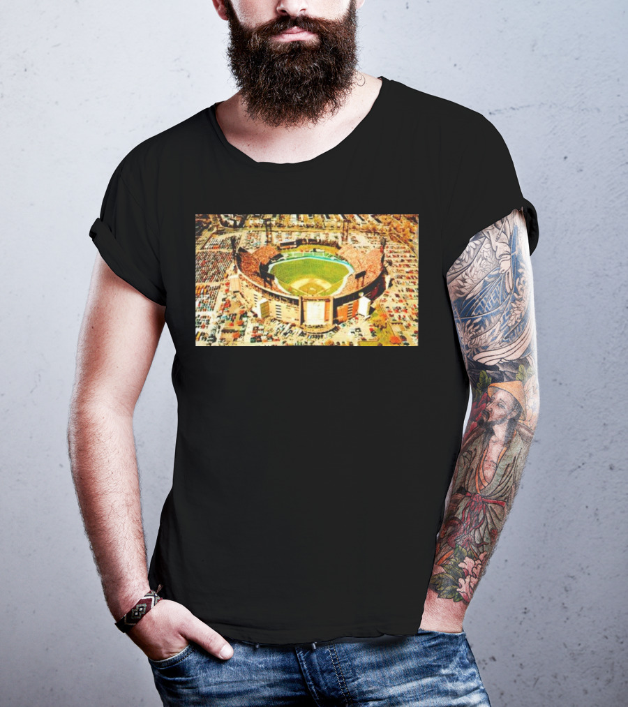 Baltimore Orioles Memorial Stadium Aerial View T-Shirt