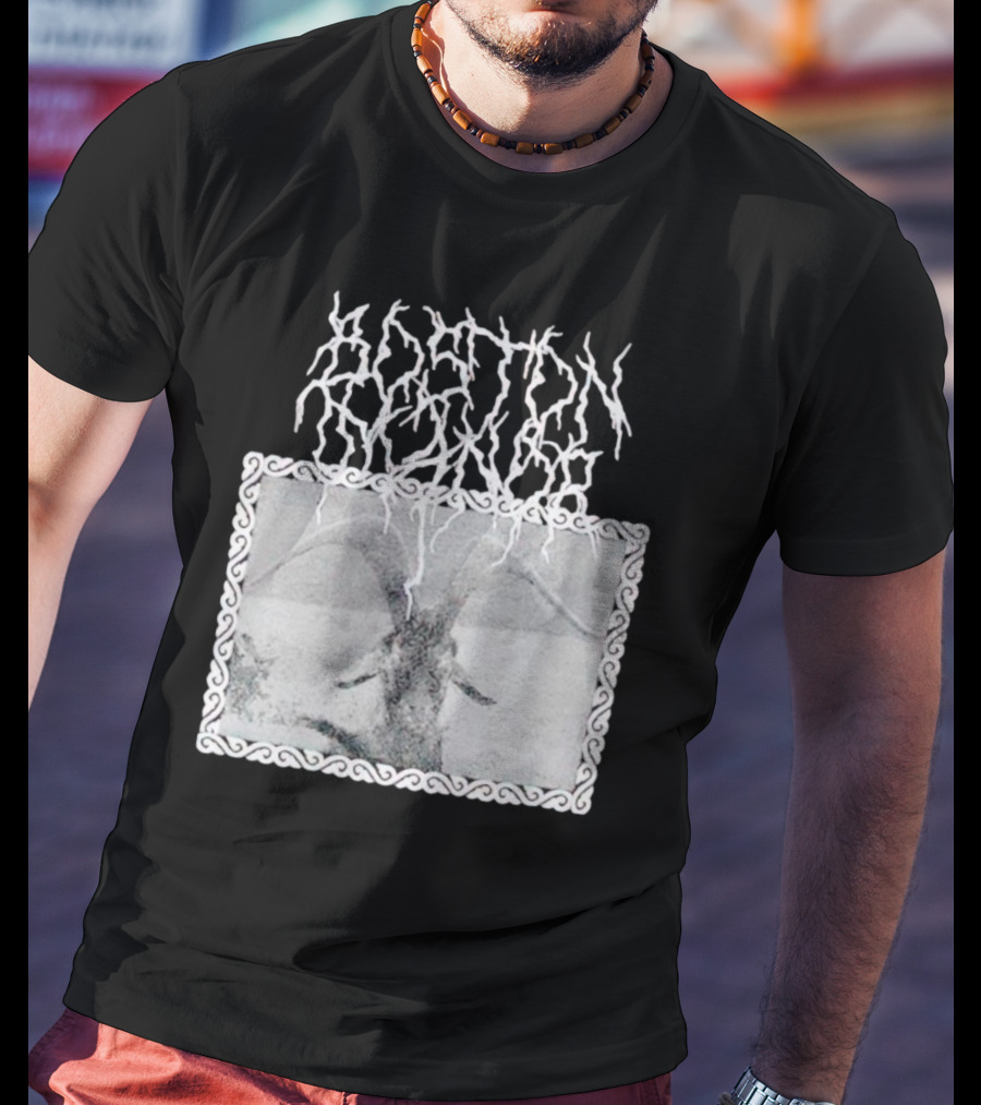 Boston Manor Goat Black Metal Style Monochrome T-Shirt