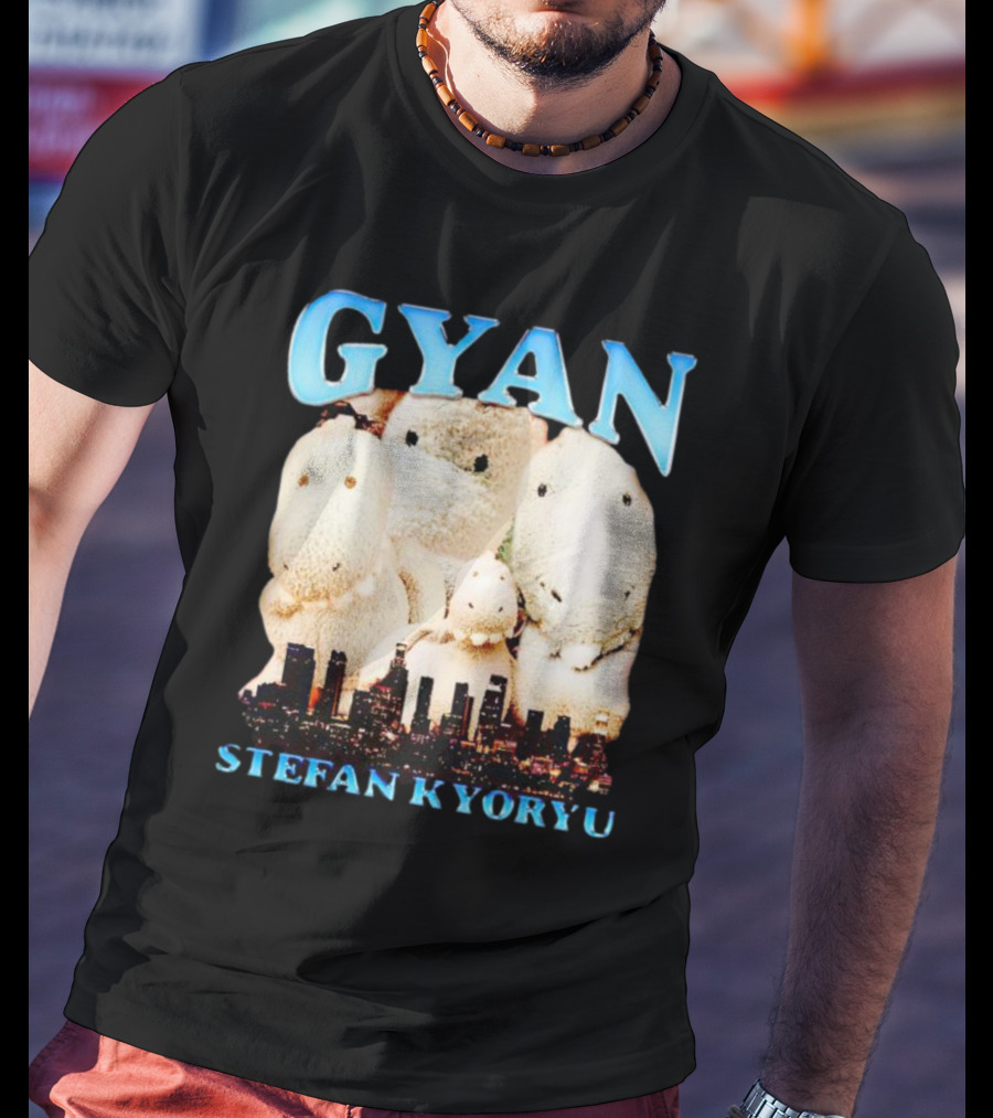 Gyan Stefan Kyoryu Plush Dinos City Skyline T-Shirt