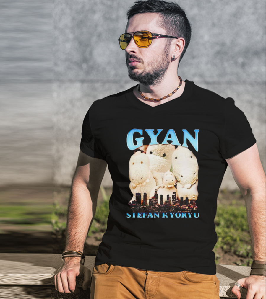 Gyan Stefan Kyoryu Plush Dinos City Skyline T-Shirt