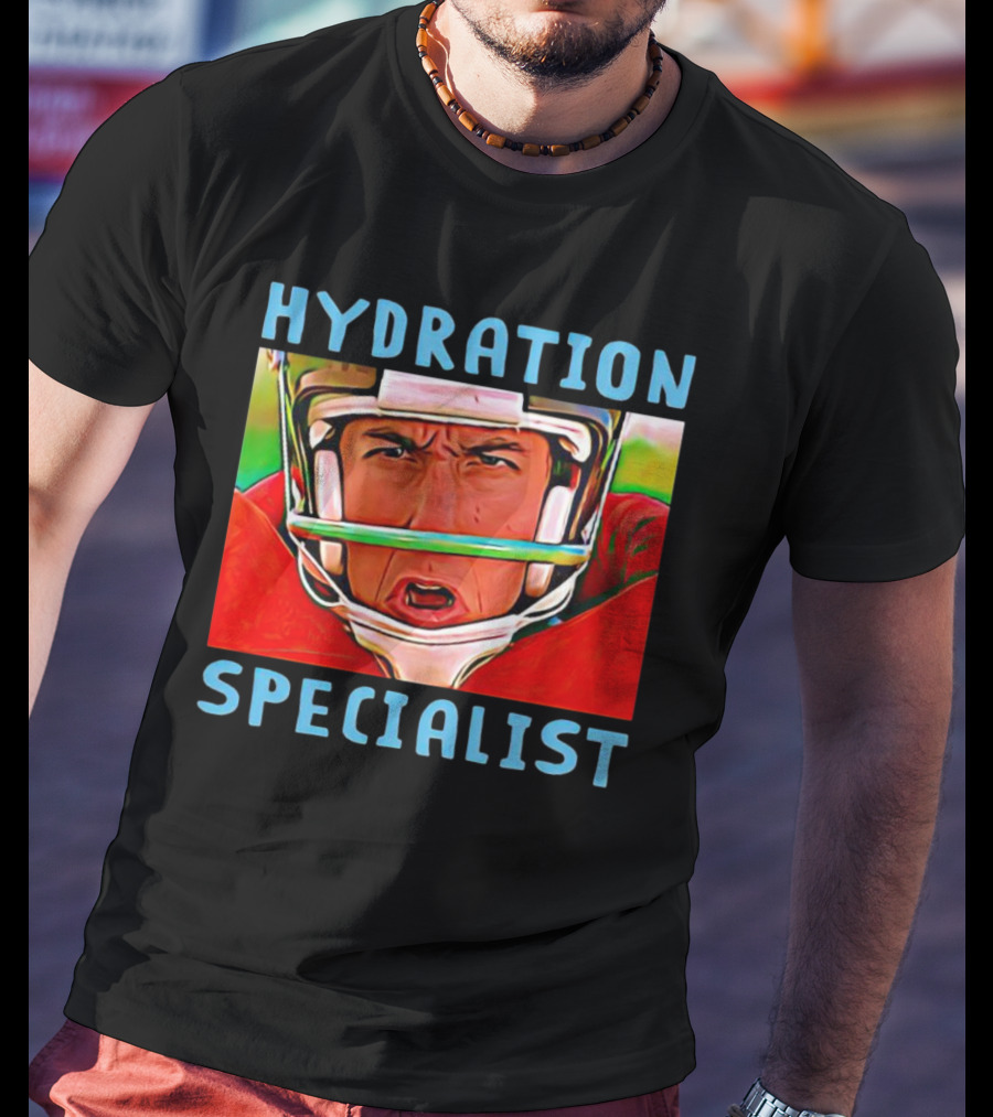 Hydration Specialist Football Helmet Player T-Shirt