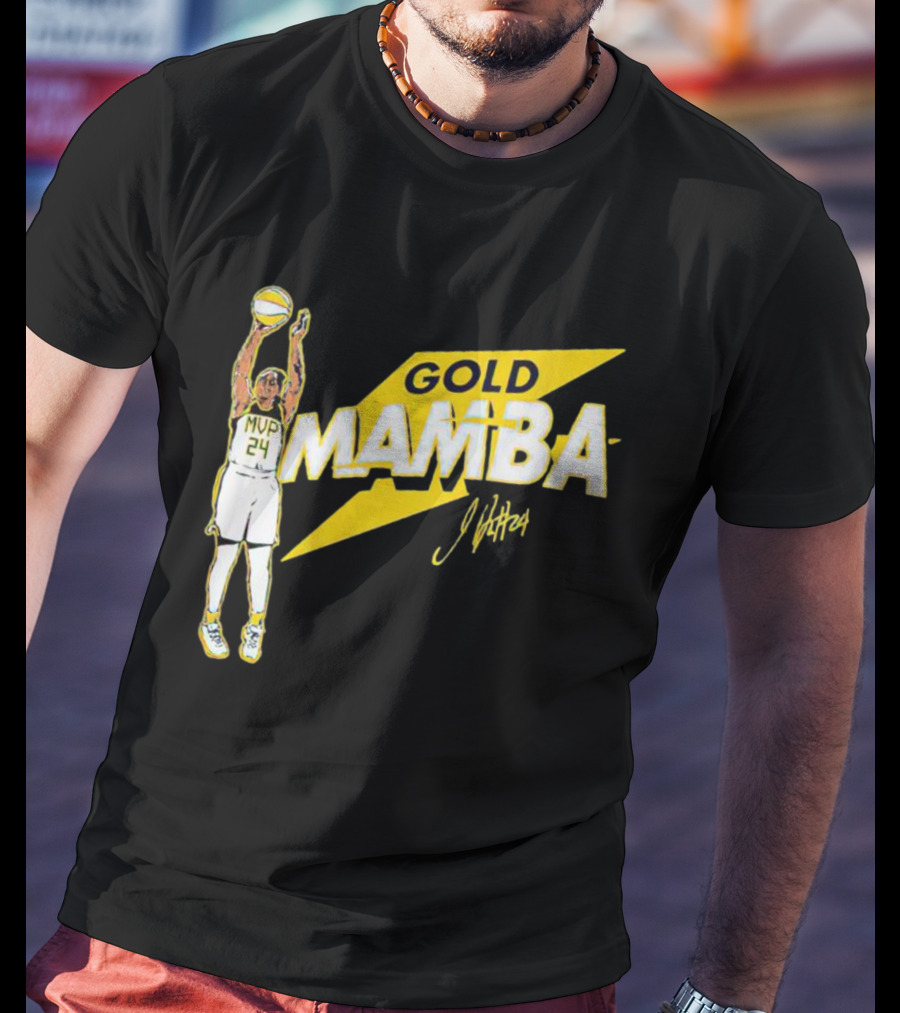 Gold Mamba 24 MVP Jewell Loyd Signature T-Shirt