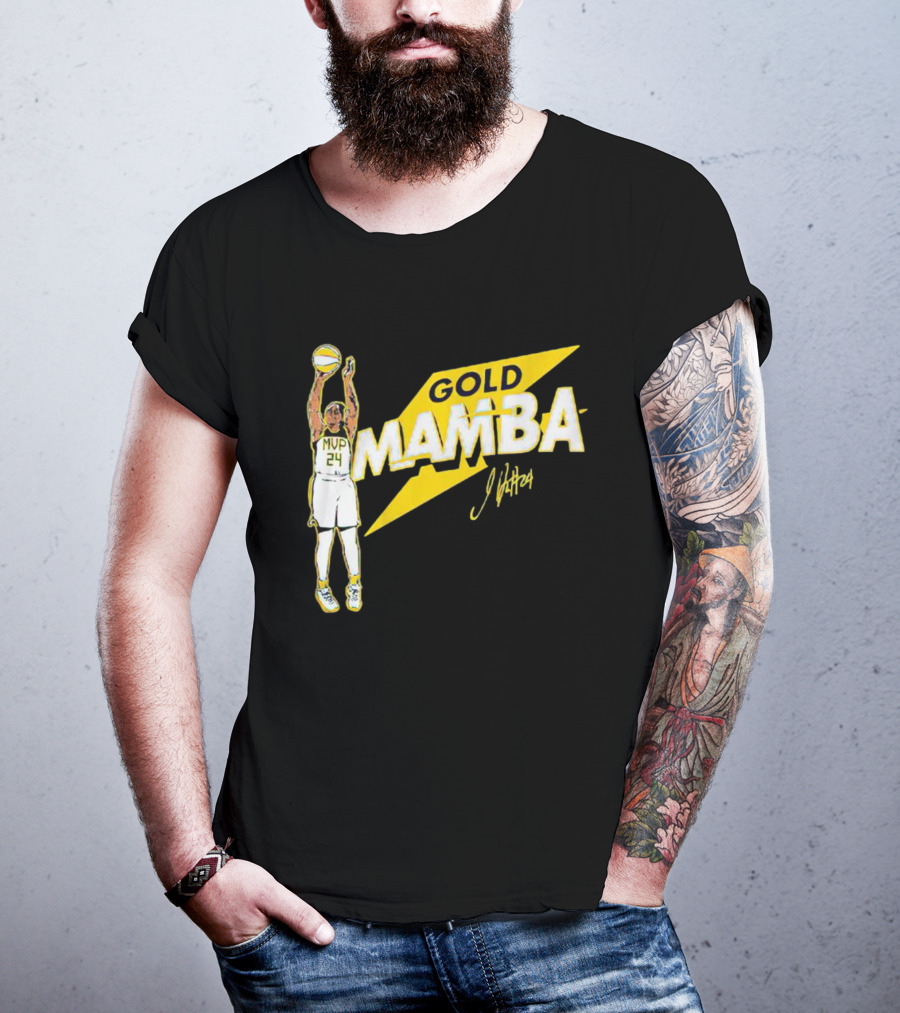 Gold Mamba 24 MVP Jewell Loyd Signature T-Shirt