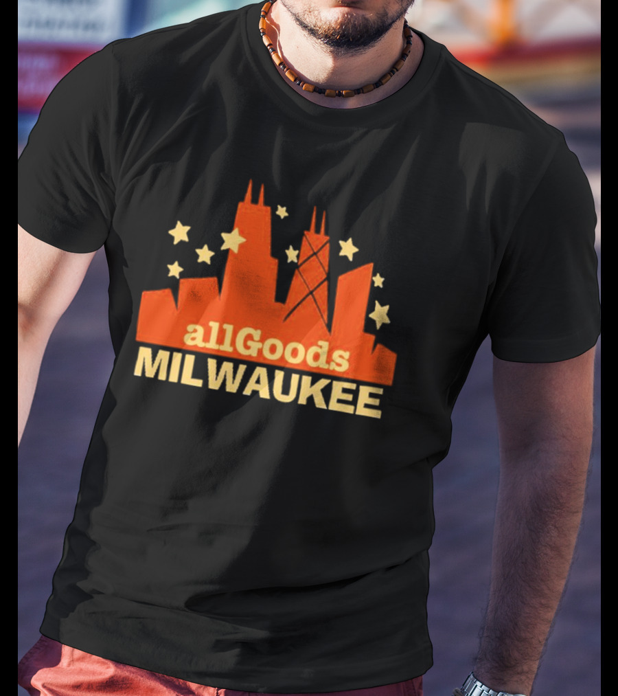 AllGoods Milwaukee Skyline Stars T-Shirt