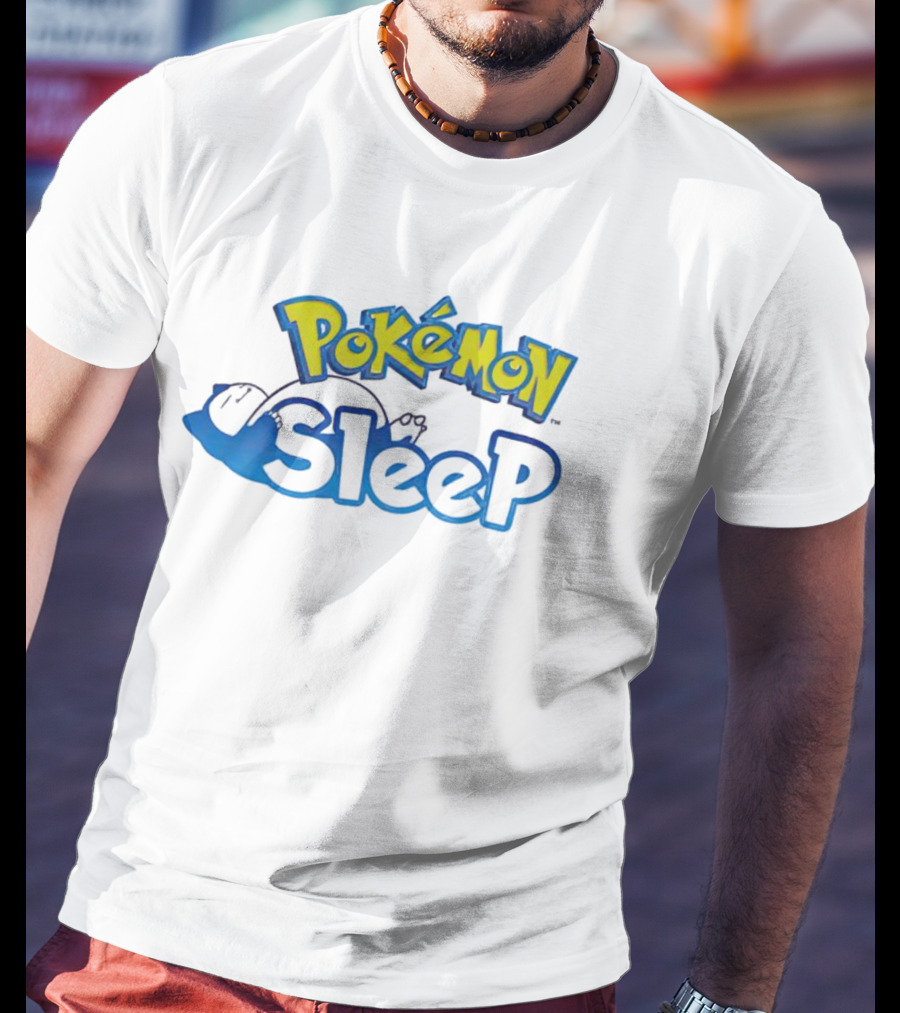 Pokémon Snorlax Sleep Logo Cartoon T-Shirt