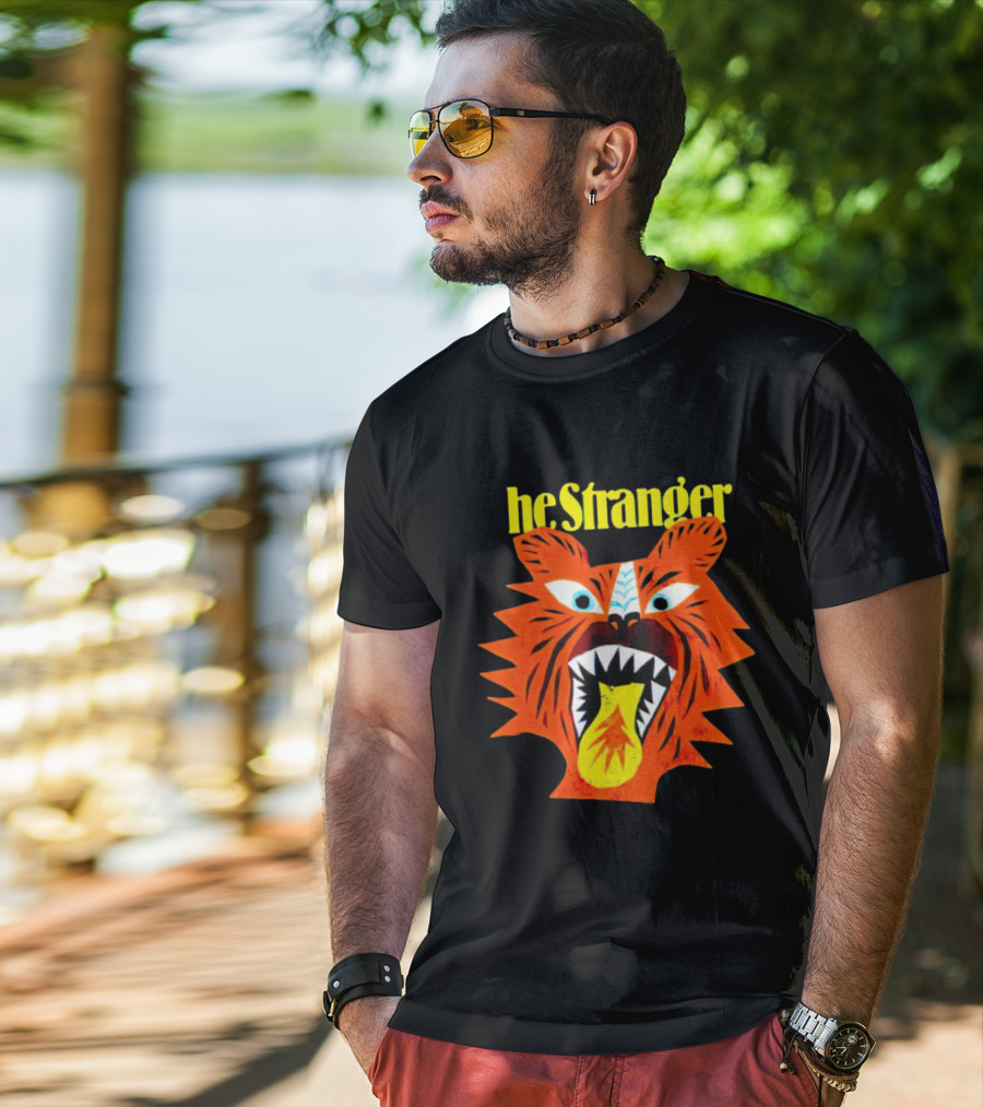 He Stranger Tiger Fierce Roaring Face T-Shirt