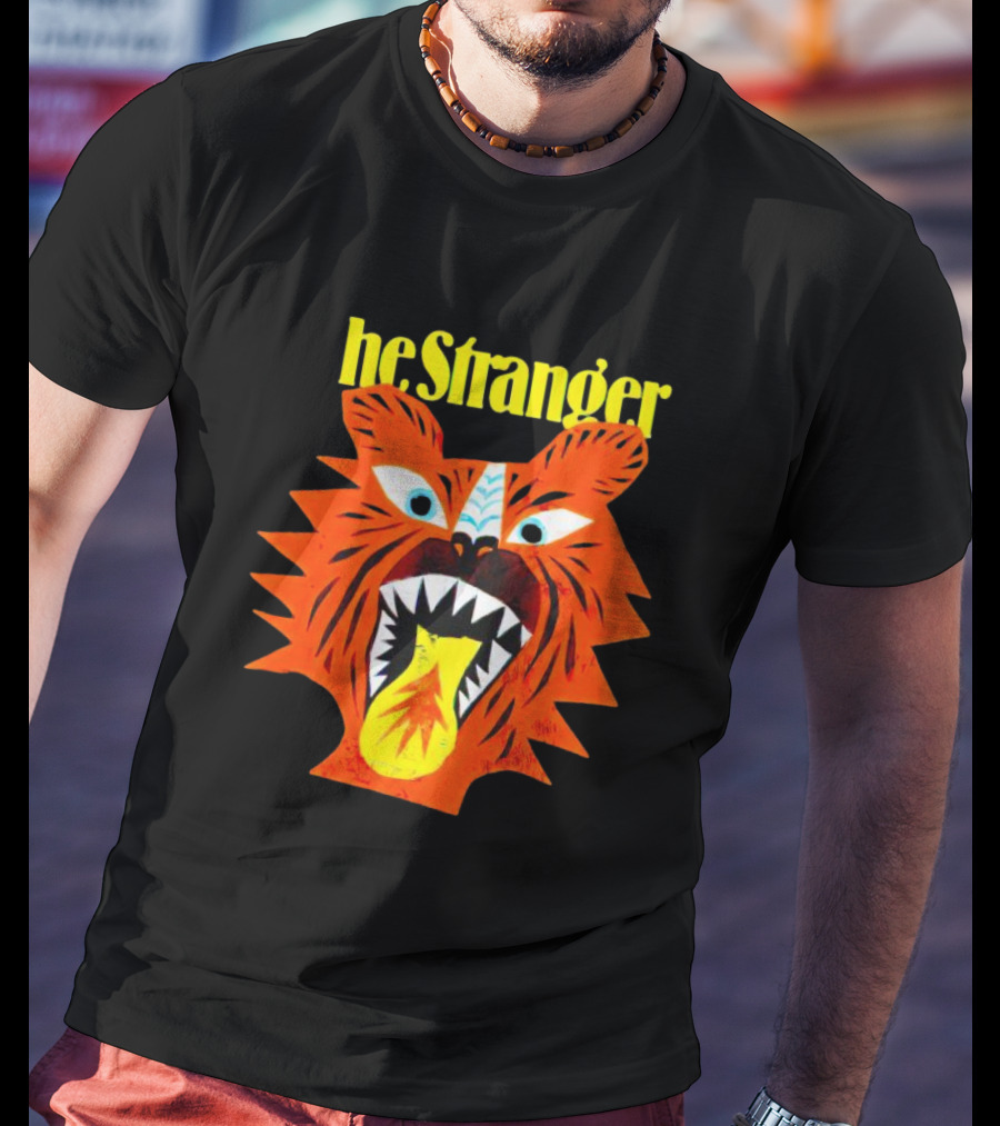 He Stranger Tiger Fierce Roaring Face T-Shirt