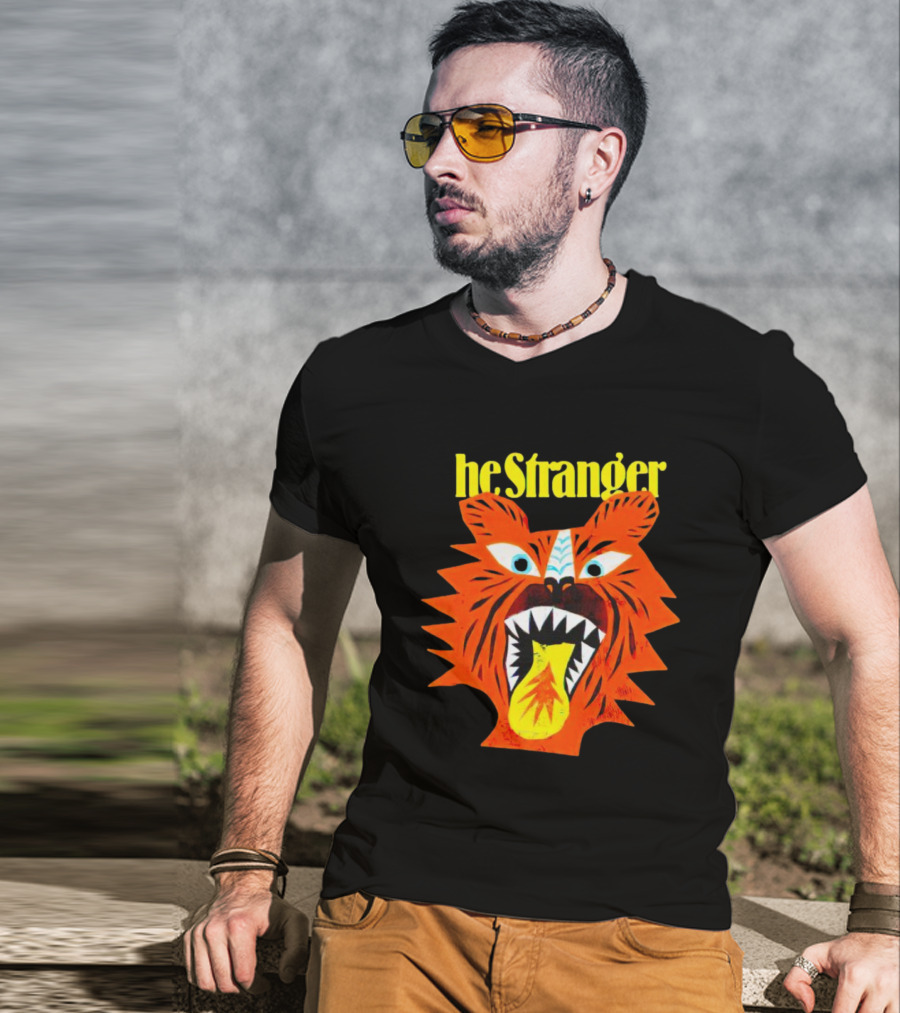 He Stranger Tiger Fierce Roaring Face T-Shirt