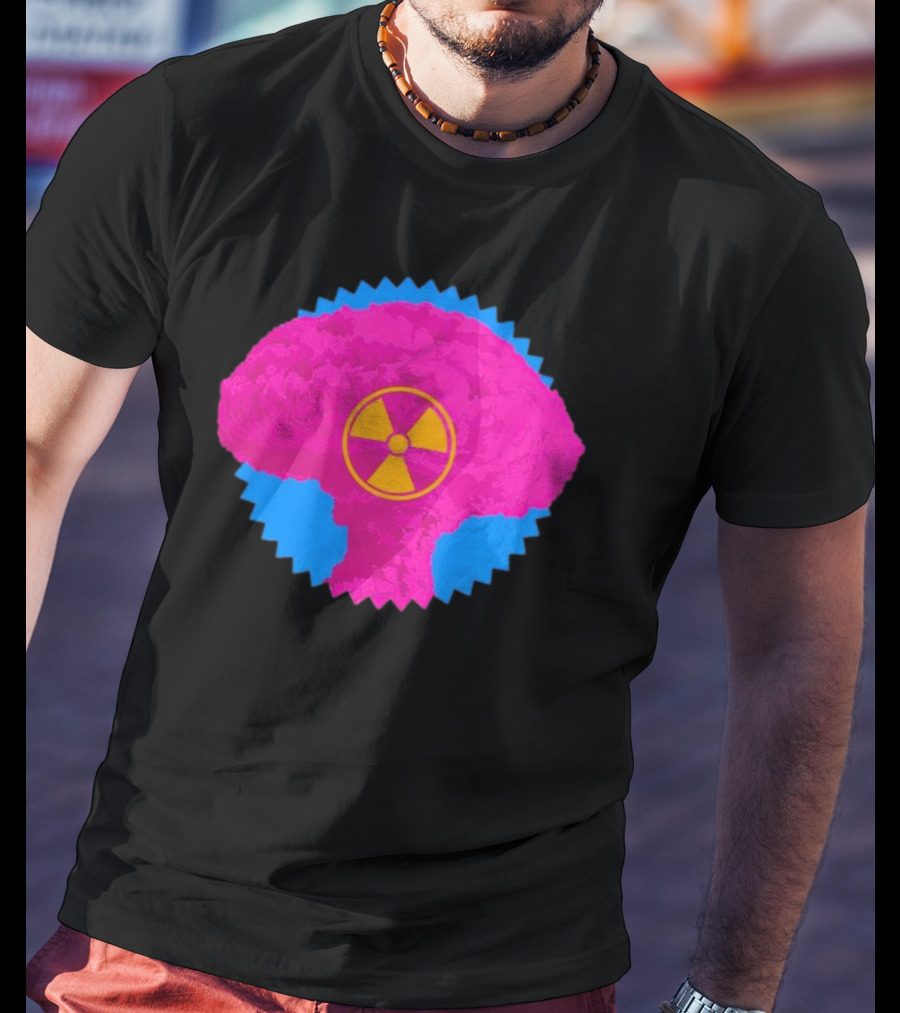 Barbie Box Office Bomb Pink Mushroom Cloud With Radiation T-Shirt