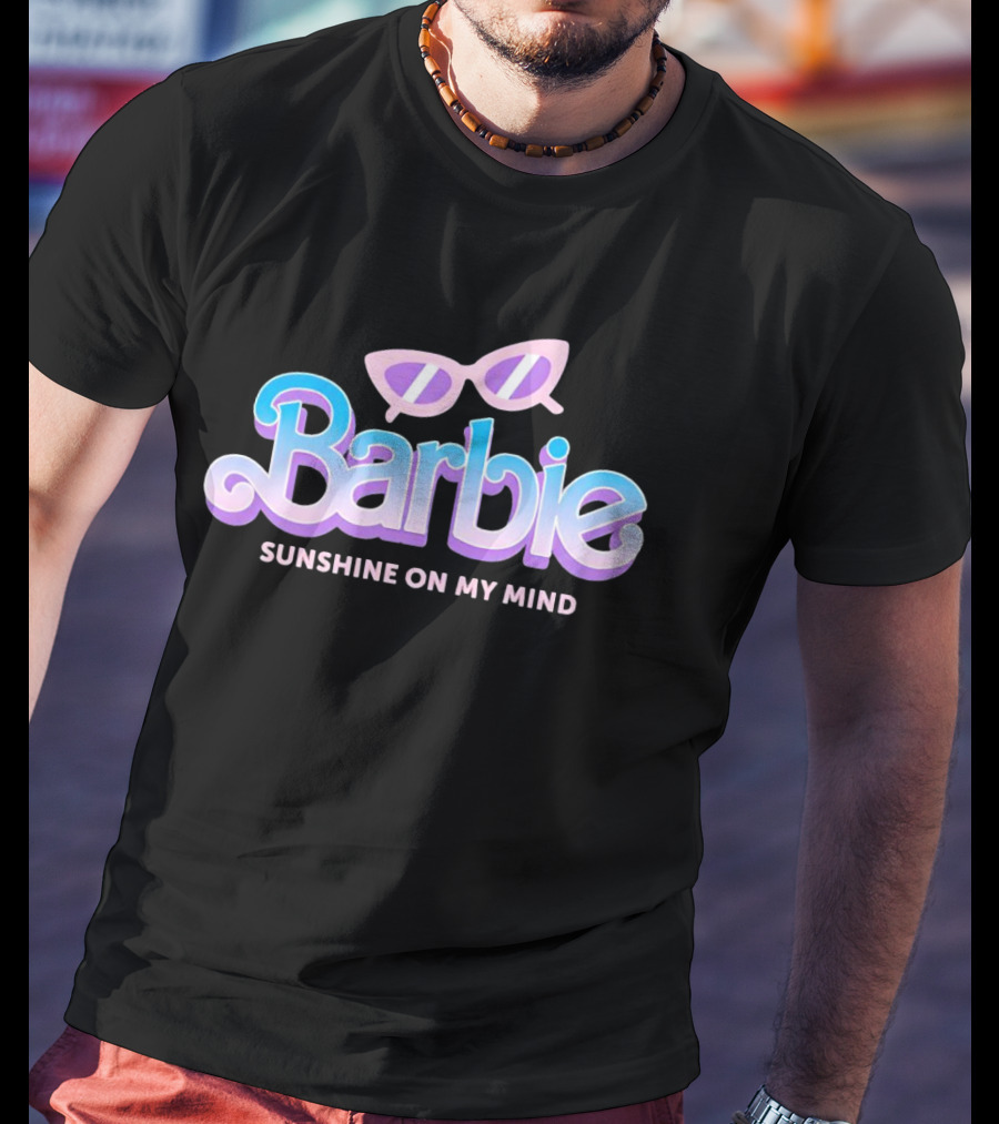 Barbie Sunshine On My Mind Sunglasses Retro Nostalgia T-Shirt