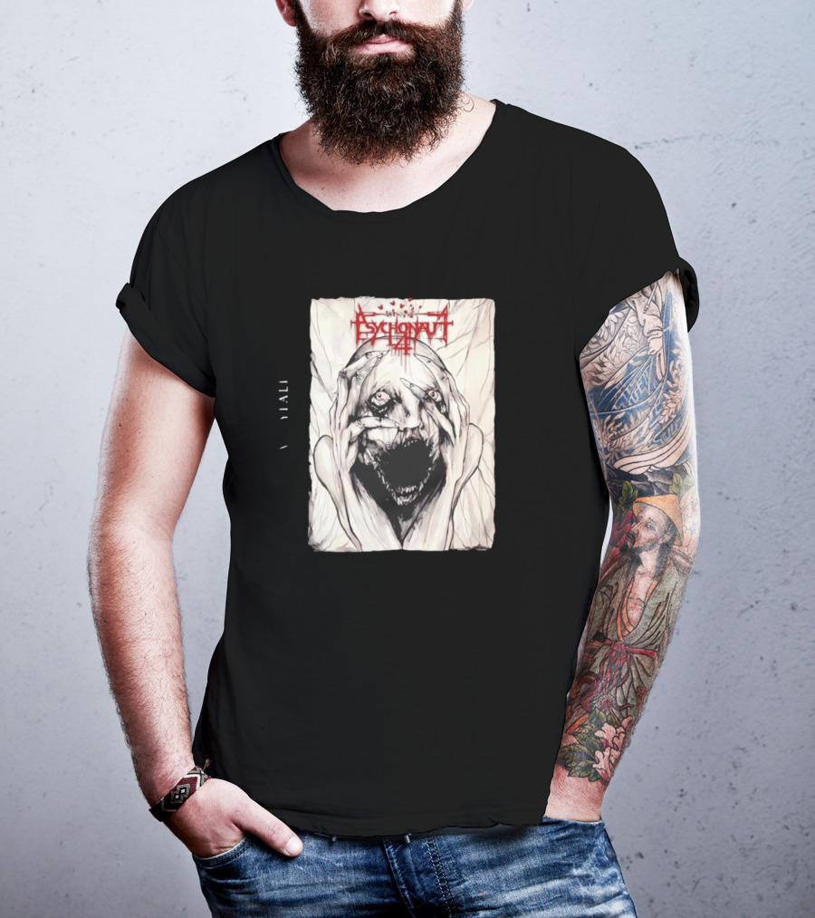 Psychonaut 4 Band Disturbed Face Artwork V Diali T-Shirt