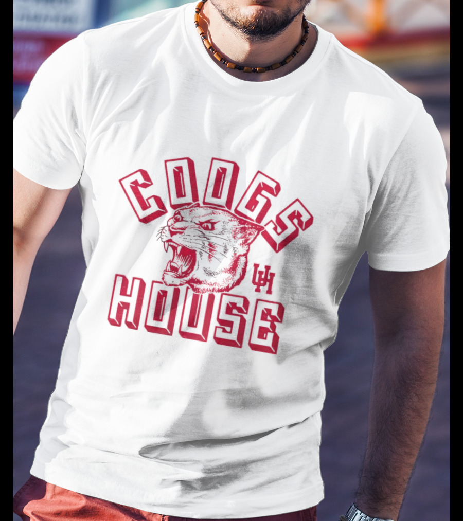 COOGS HOUSE UH COUGARS Roaring Panther T-Shirt