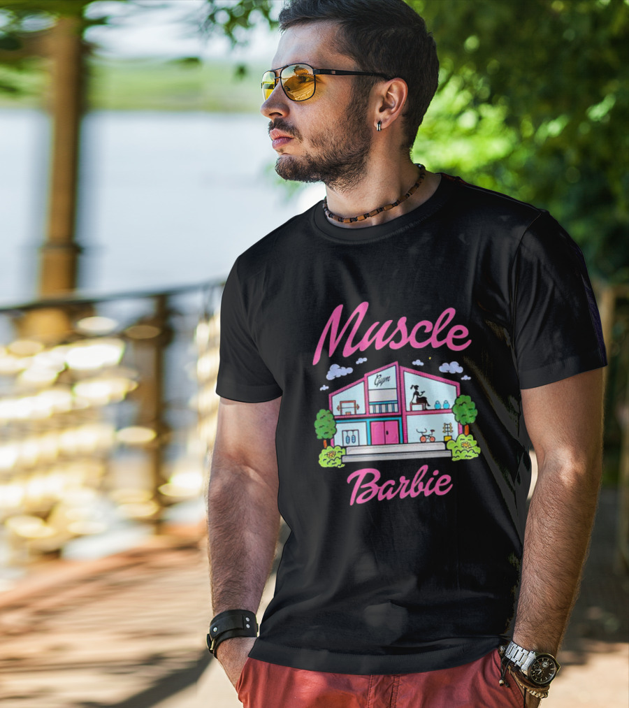 Muscle Barbie Gym House Fitness T-Shirt