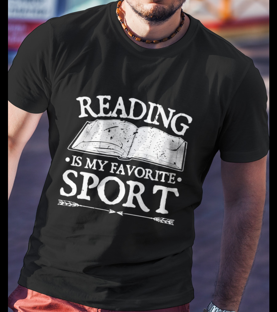 Reading Is My Favorite Sport Open Book T-Shirt