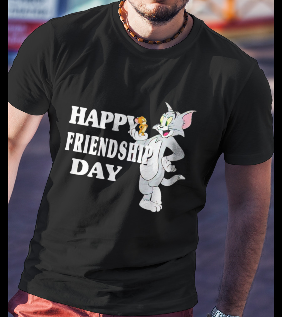 Tom And Jerry Happy Friendship Day T-Shirt
