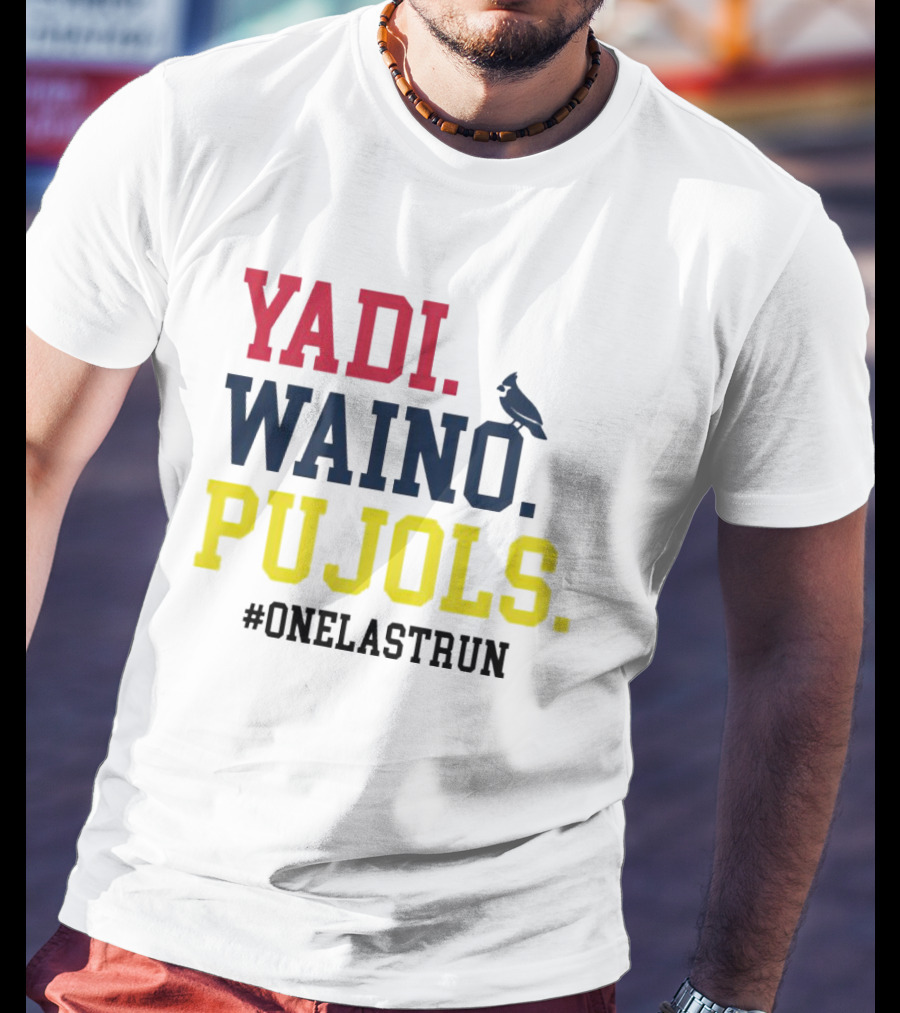 Yadi Waino Pujols One Last Run MLB Cardinals Legend Farewell T-Shirt