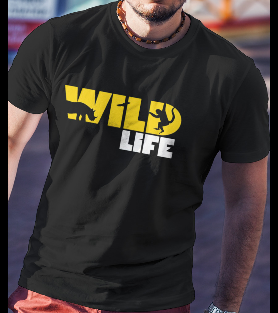 Wild Life Rhino Monkey T-Shirt