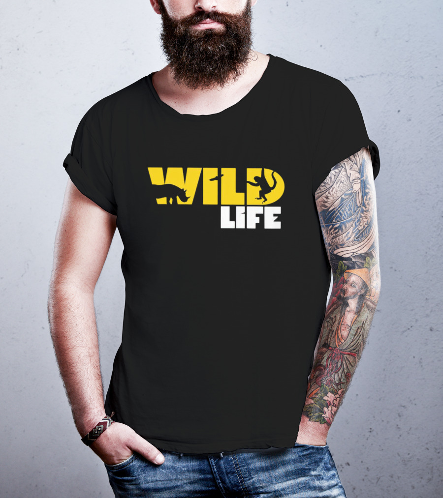 Wild Life Rhino Monkey T-Shirt