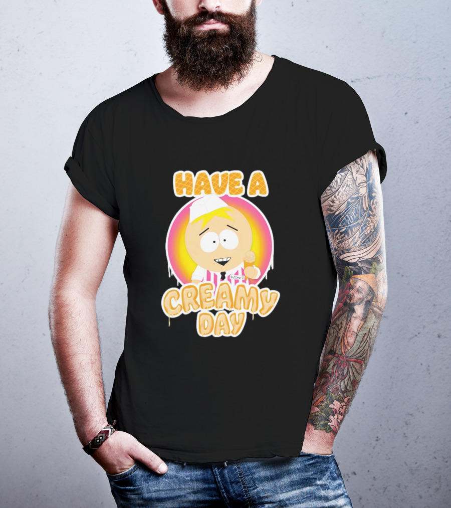 Have A Creamy Day DikinBaus Hot Dogs Ice Cream Cone T-Shirt