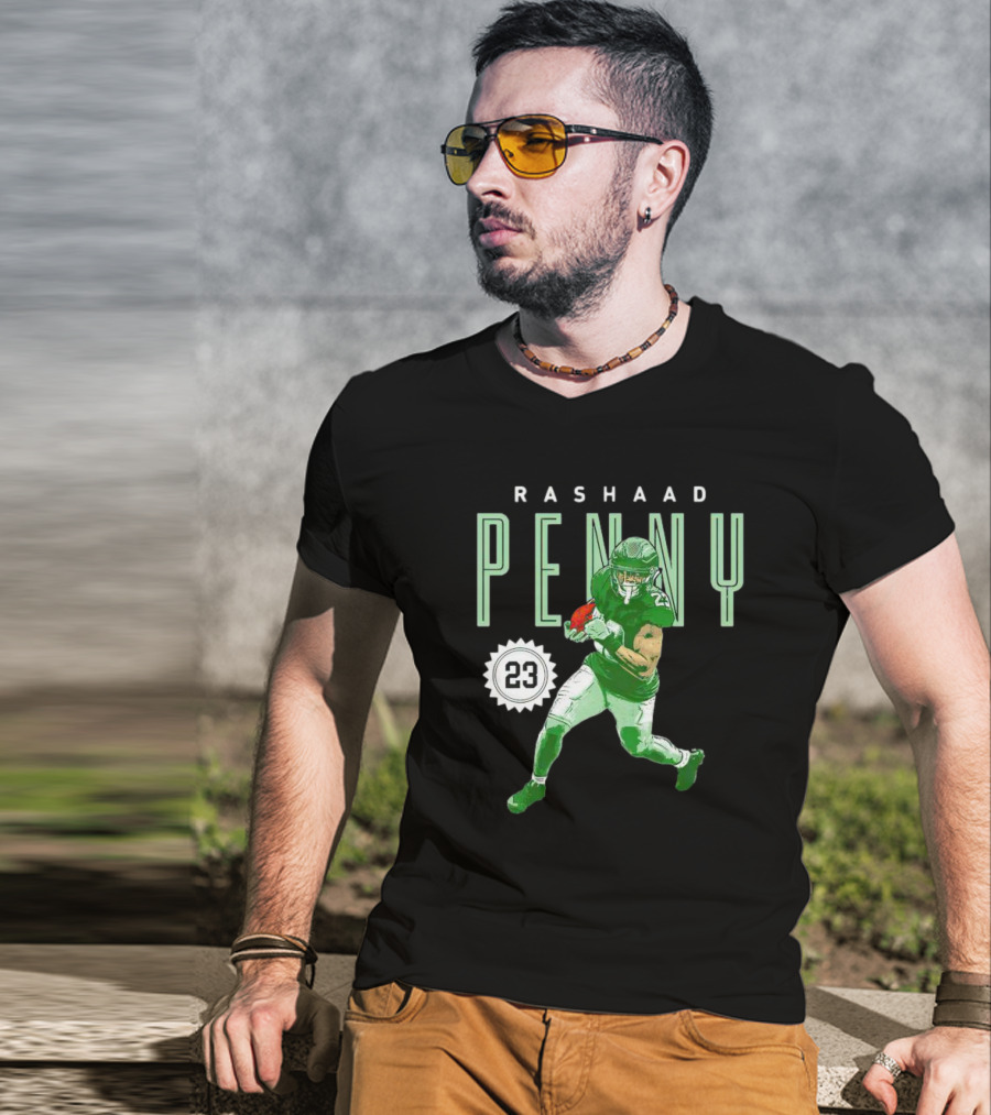 Rashaad Penny Philadelphia 23 Football Run T-Shirt