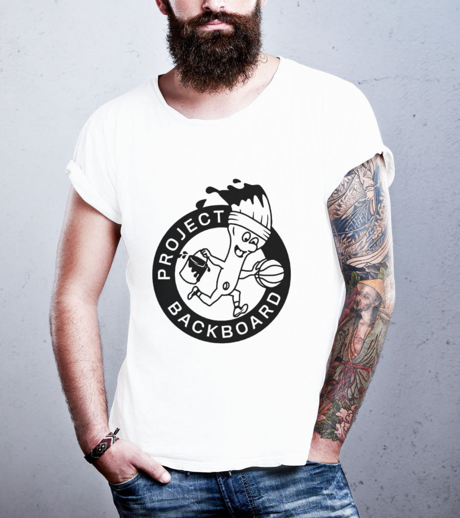 Project Backboard Paint Brush Basketball T-Shirt