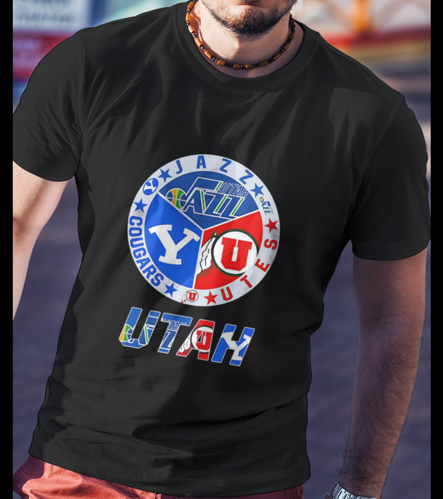 Jazz Cougars Utes Utah Sports Team T-Shirt