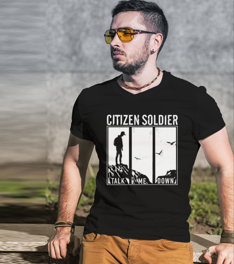 Citizen Soldier Talk Me Down Silhouette With Birds T-Shirt