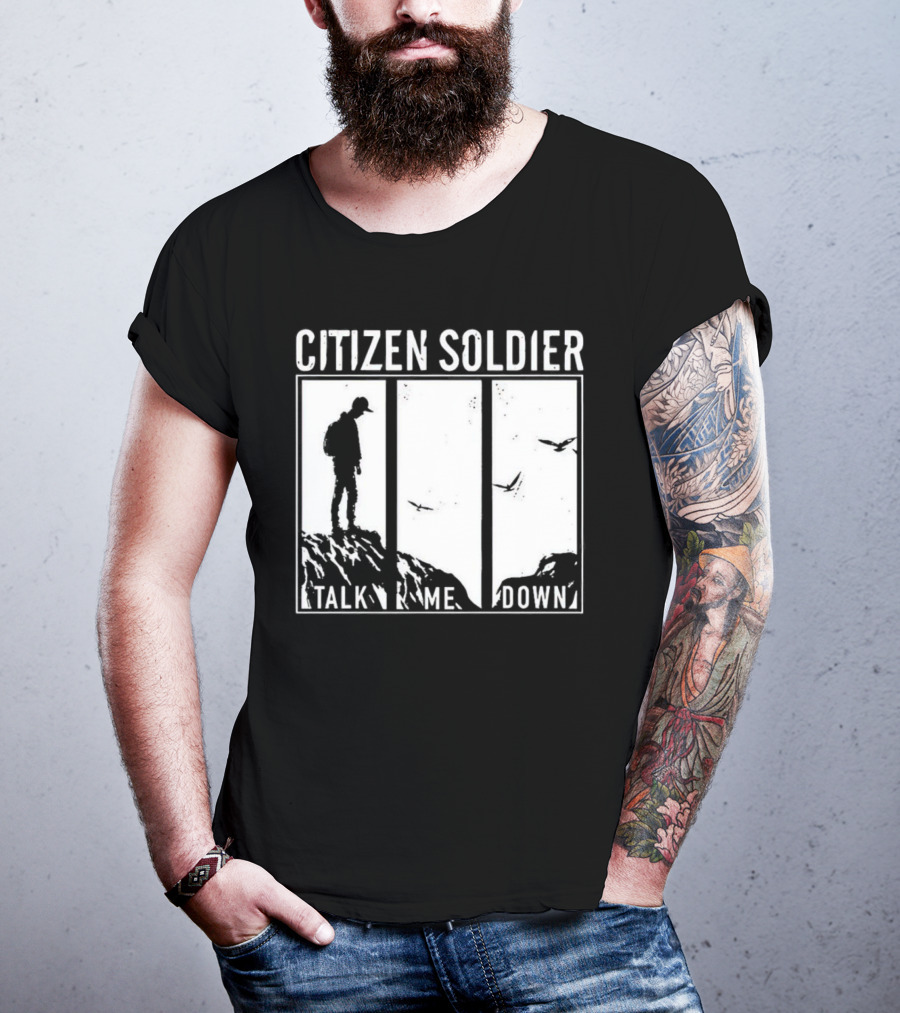 Citizen Soldier Talk Me Down Silhouette With Birds T-Shirt