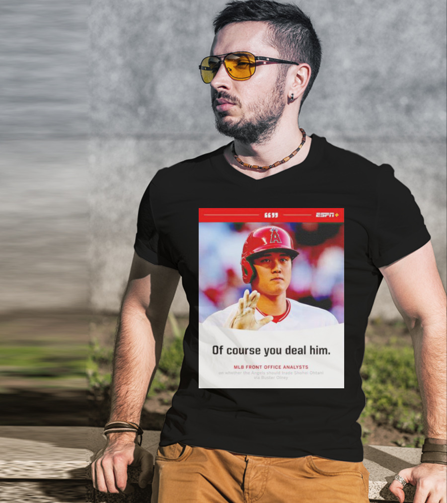ESPN+ Shohei Ohtani MLB Front Office Analysts Trade Discussion T-Shirt