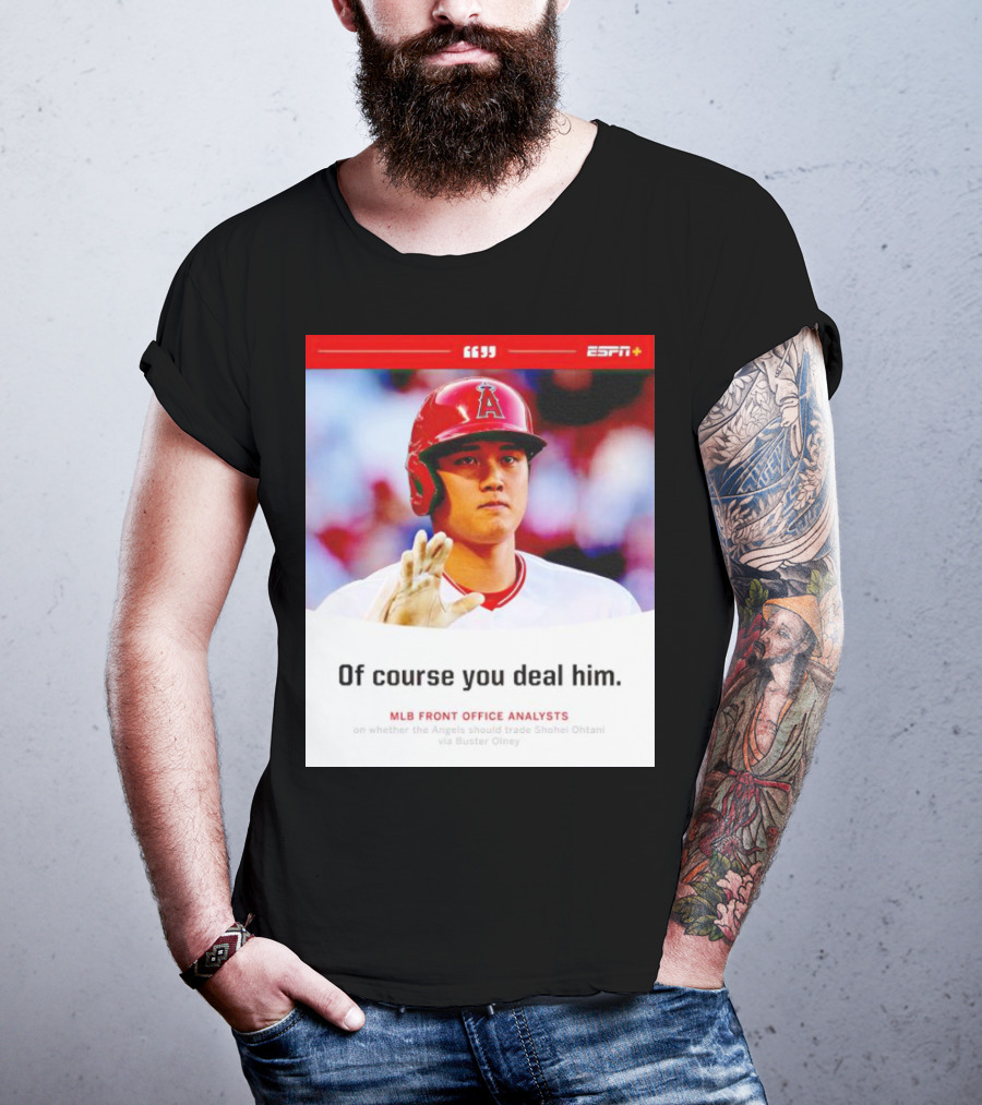 ESPN+ Shohei Ohtani MLB Front Office Analysts Trade Discussion T-Shirt