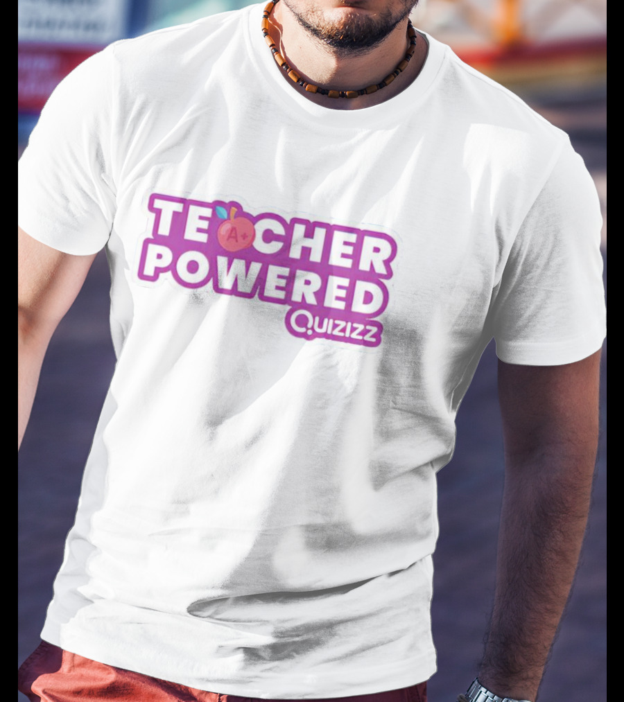 Teacher Powered Quizizz A+ Apple T-Shirt