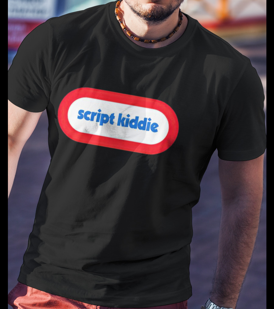 Vegas Blackhat Script KiddieLOGO Milk Bar Button T-Shirt