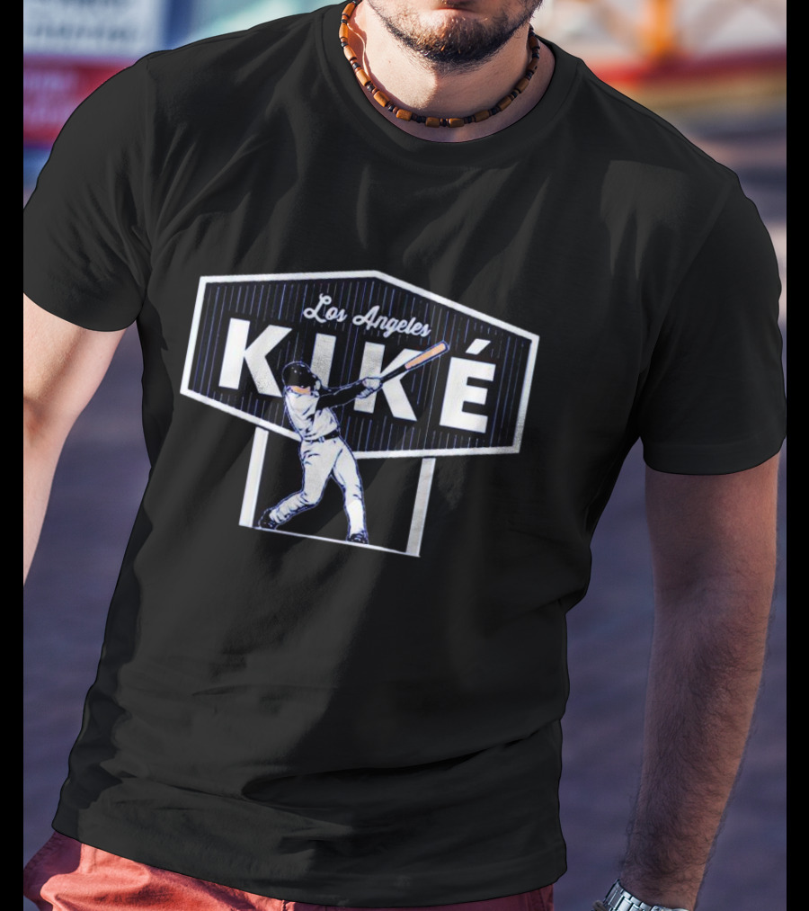 Los Angeles Kiké Hernandez Baseball Swing T-Shirt
