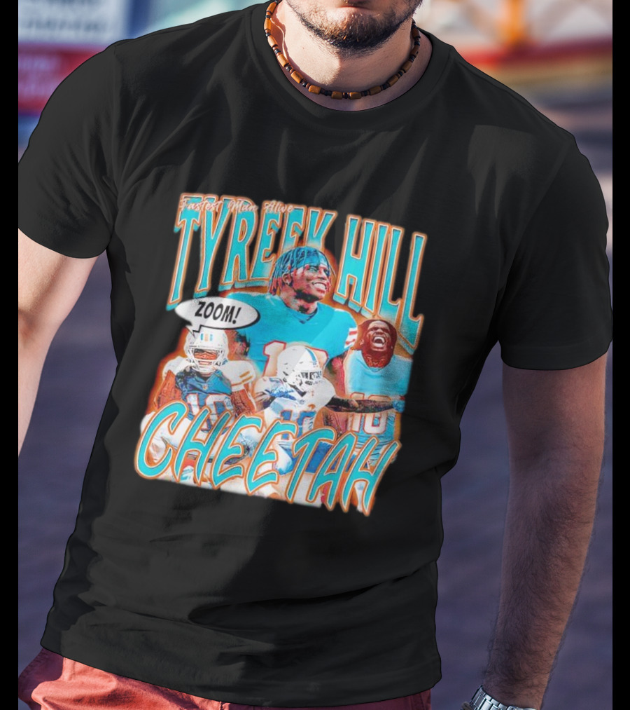 Fastest Man Alive Tyreek Hill Cheetah Zoom T-Shirt
