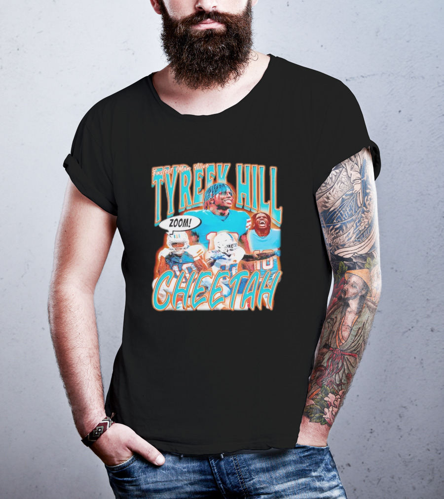 Fastest Man Alive Tyreek Hill Cheetah Zoom T-Shirt