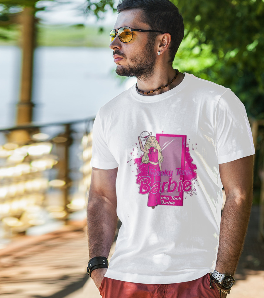 Honky Tonk Barbie Iconic Pink Cowgirl T-Shirt