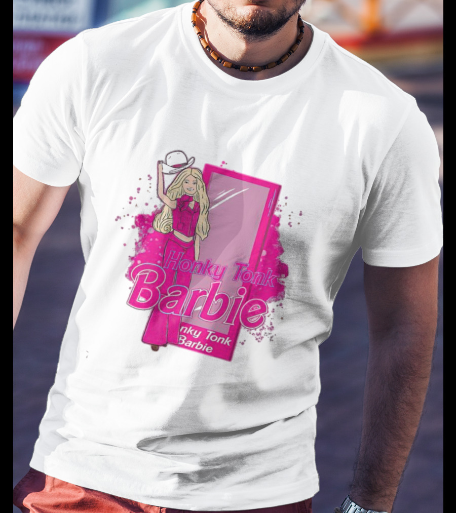 Honky Tonk Barbie Iconic Pink Cowgirl T-Shirt