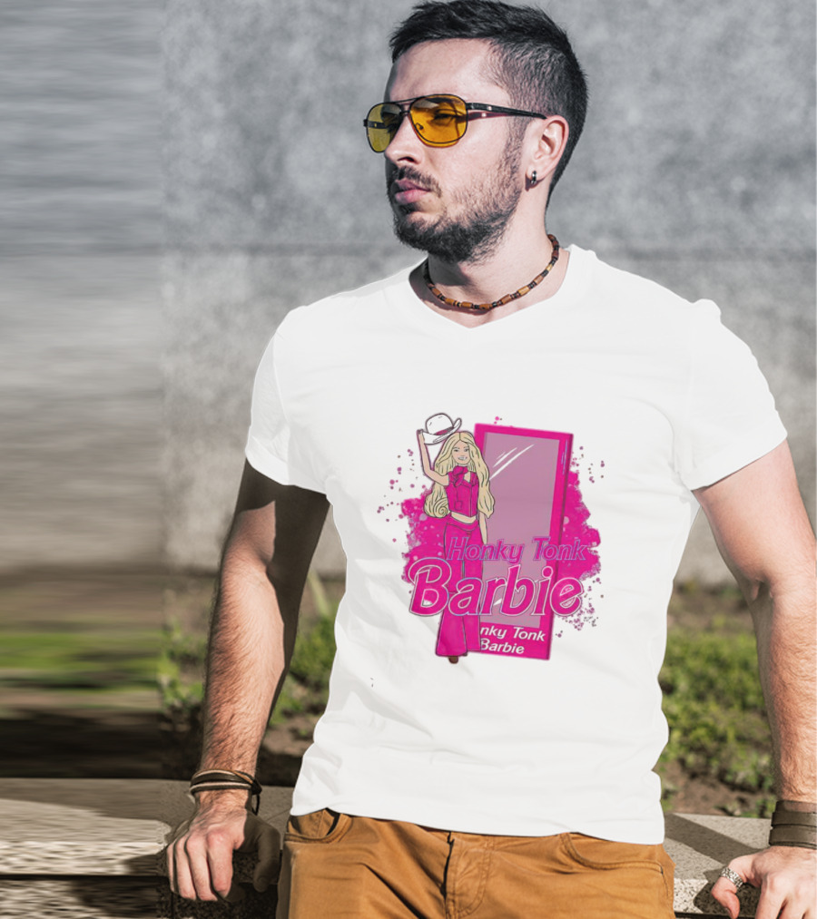 Honky Tonk Barbie Iconic Pink Cowgirl T-Shirt