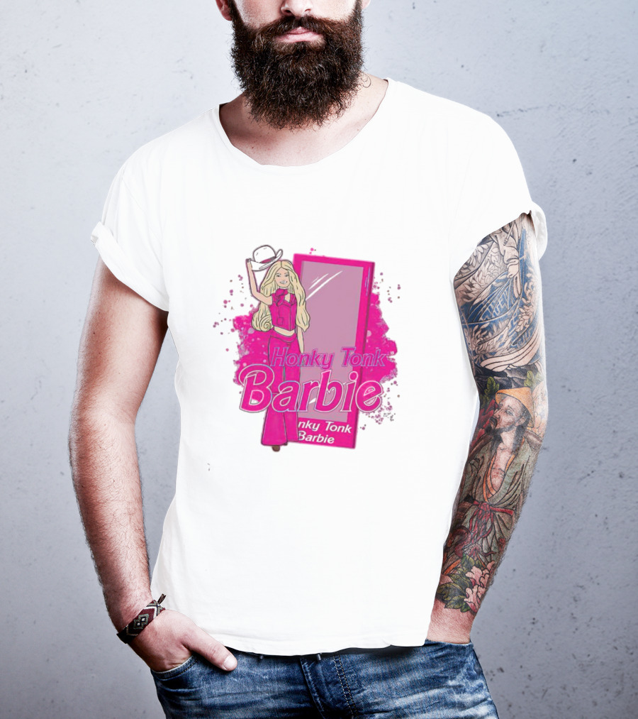 Honky Tonk Barbie Iconic Pink Cowgirl T-Shirt