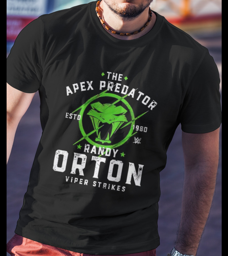 The Apex Predator Randy Orton Viper Strikes Estd 1980 Wwe T-Shirt