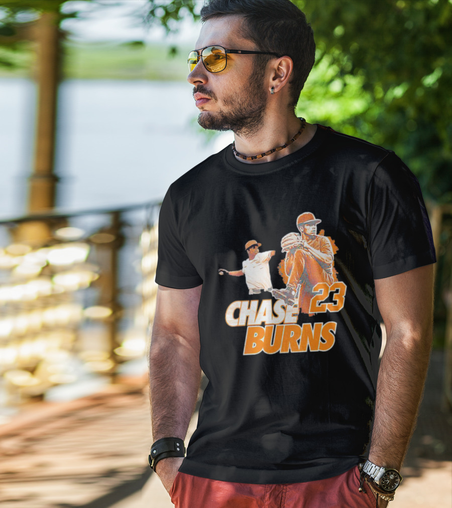 CHAS BURNS 23 Throw The Ball T-Shirt
