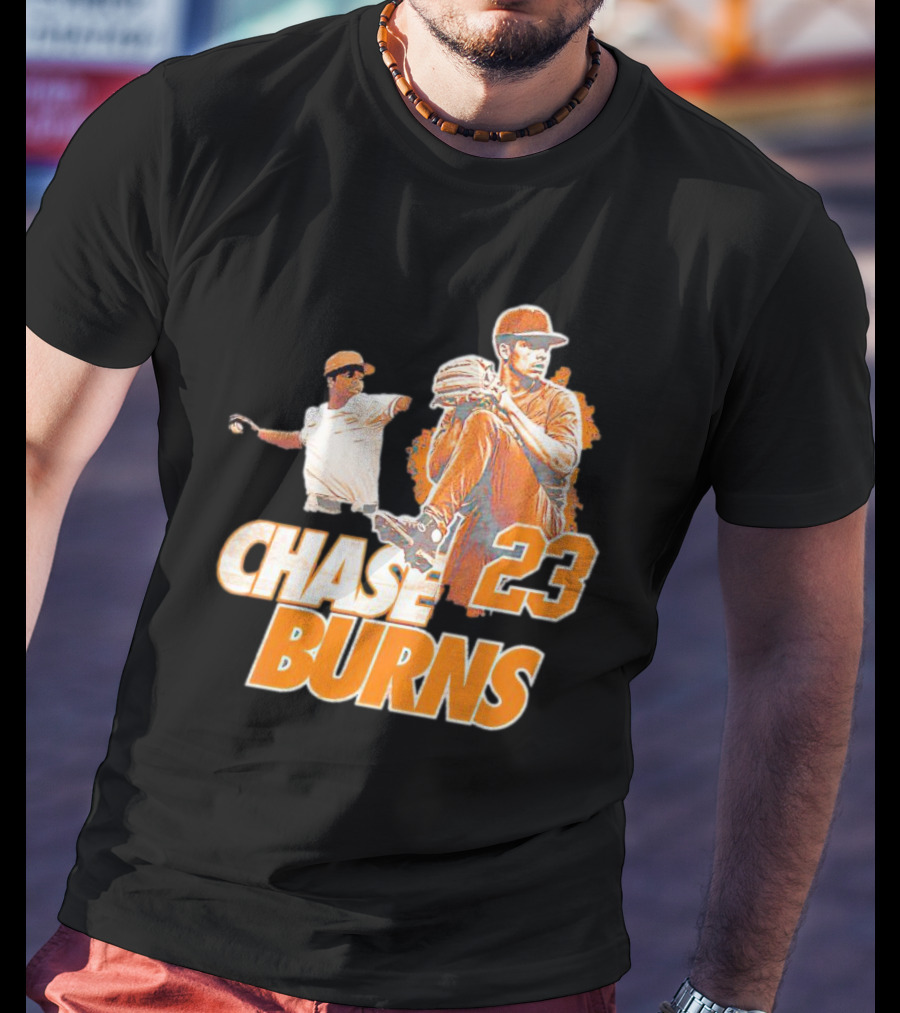 CHAS BURNS 23 Throw The Ball T-Shirt