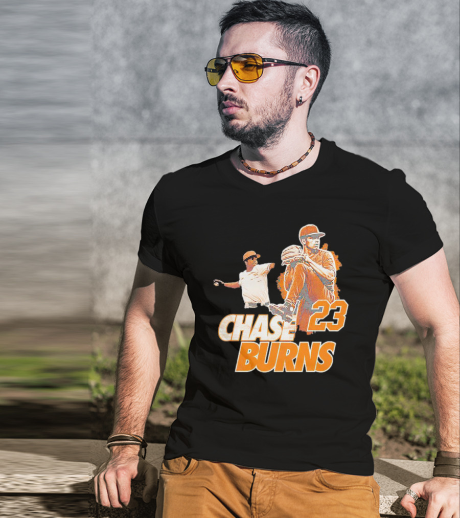 CHAS BURNS 23 Throw The Ball T-Shirt