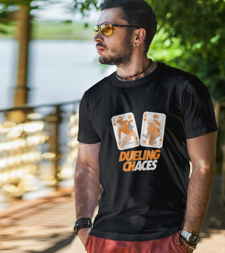 Dueling Chaces Chase Dollander Chase Burns Playing Cards T-Shirt