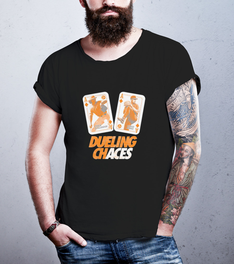Dueling Chaces Chase Dollander Chase Burns Playing Cards T-Shirt