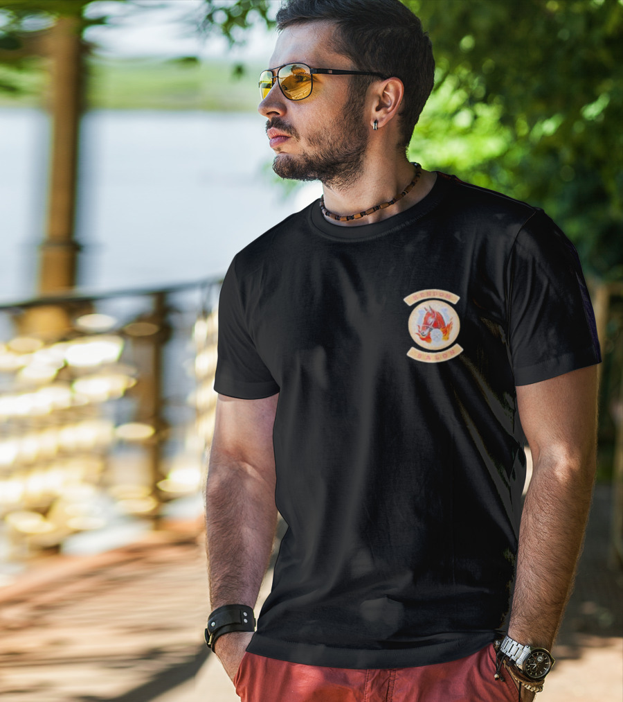 Kendom Saloon Vintage Fire Helmet Emblem T-Shirt