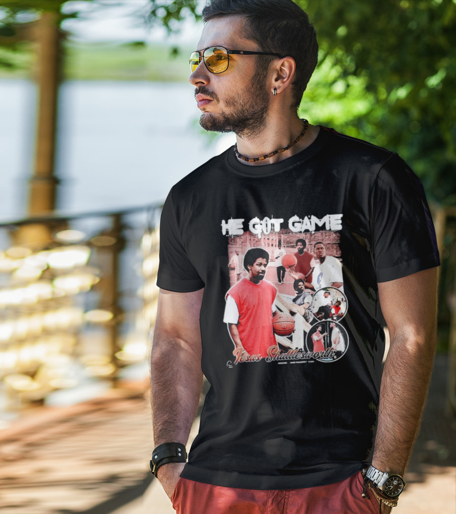 He Got Game Jesus Shuttlesworth Urban Basketball Scene 1998 T-Shirt